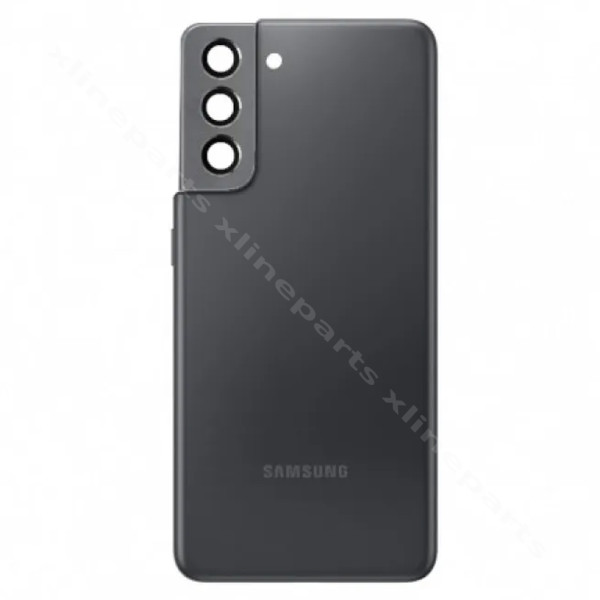 Задняя крышка аккумуляторного отсека, объектив камеры Samsung S21 Plus G996, черный*