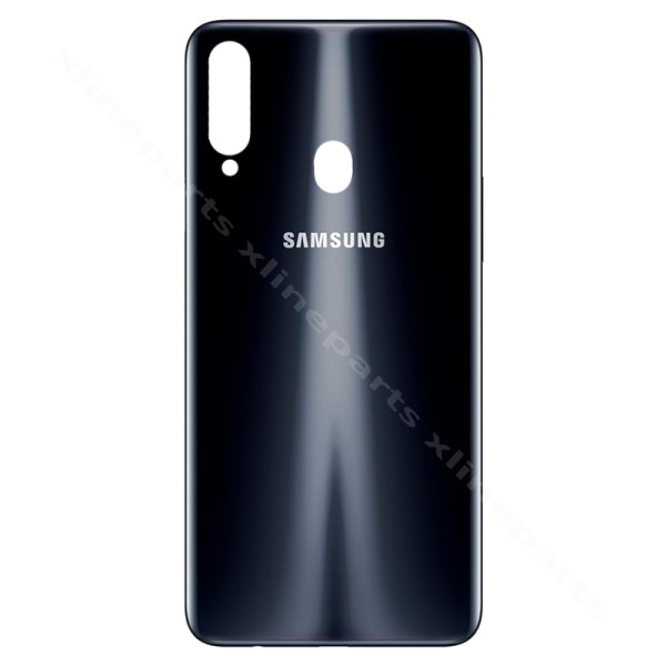 Back Battery Cover Samsung A20s A207 black OEM