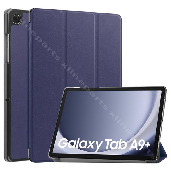 Чехол для планшета Samsung Tab A9 8,7 дюйма X110, складывающийся втрое, фиолетовый