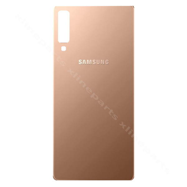 Задняя крышка аккумуляторного отсека Samsung A7 (2018) A750 золотистая
