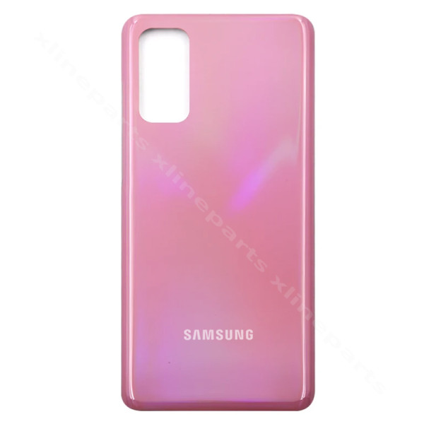 Задняя крышка аккумуляторного отсека Samsung S20 G980 розовая