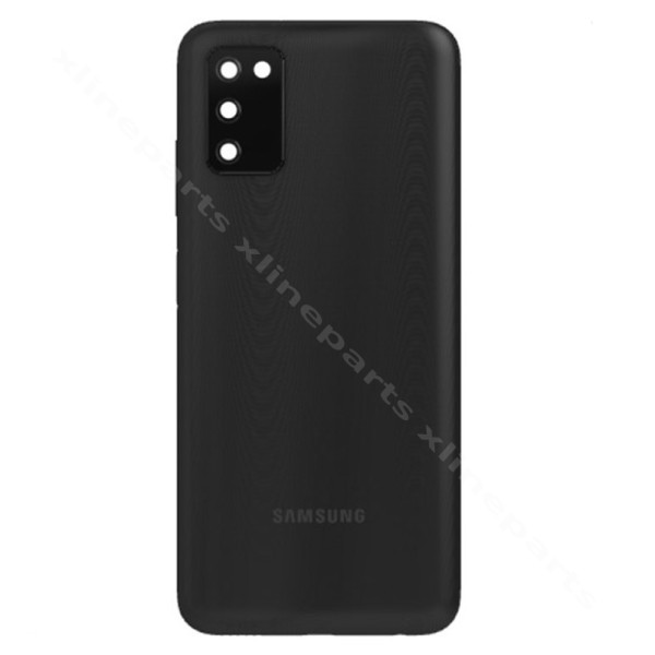 Back Battery Cover Lens Samsung A03s A037F black NoEU OEM