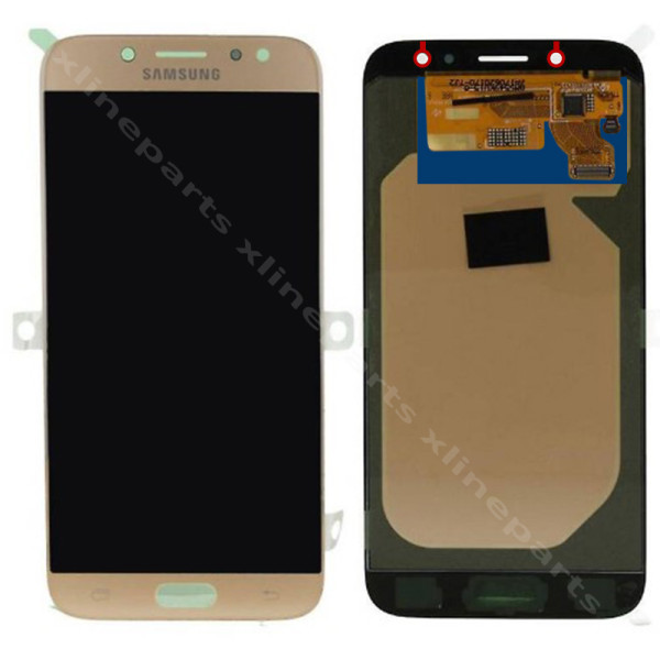 LCD Complete Samsung J7 (2017) J730 gold (Original)