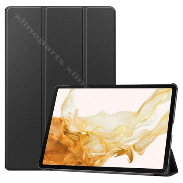 Чехол для планшета Samsung Tab S9 FE Plus X610/X616, складывающийся втрое, черный