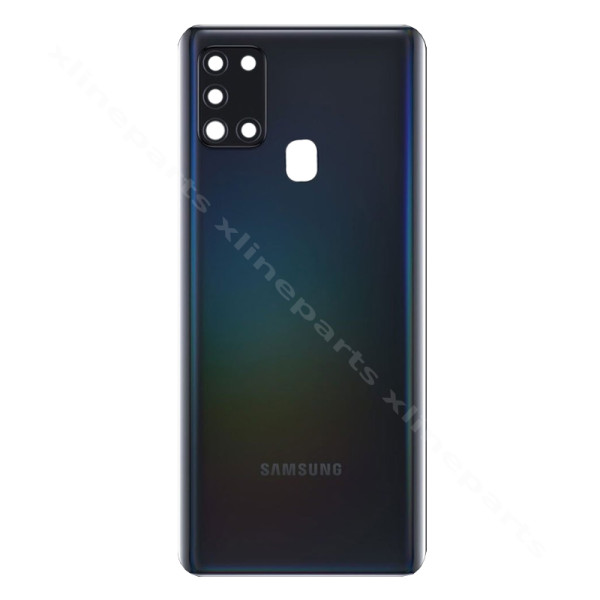 Back Battery Cover Lens Samsung A21s A217 black (Original)