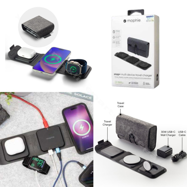 Foldable Wireless Charger Mophie UNV 3-in-1 15W EU black