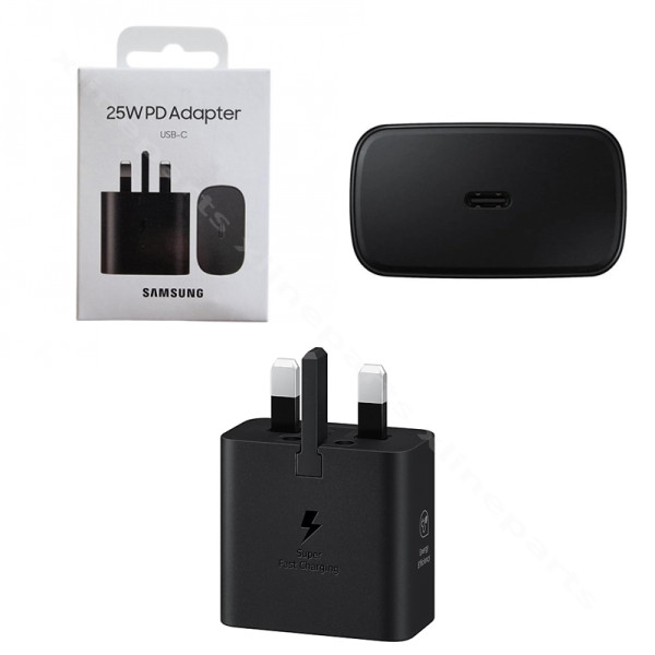 Charger USB-C Samsung 25W UK black
