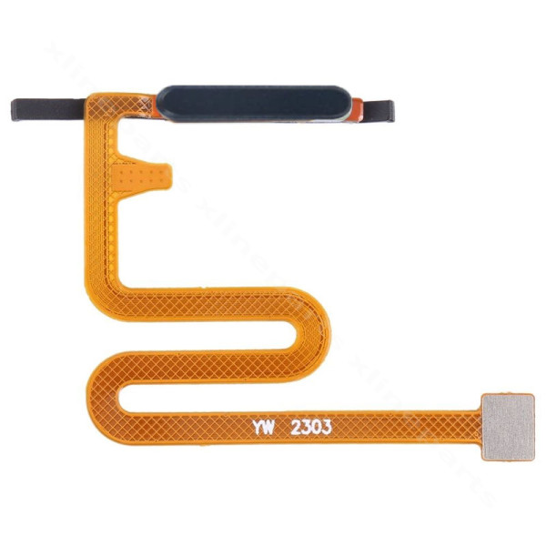 Flex Cable Fingerprint Sensor Power Button Samsung A14 4G A145 black (Original)