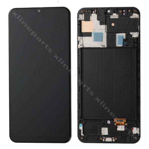LCD Complete Frame Samsung A50 A505 black OLED