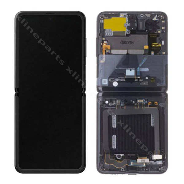 LCD Complete Frame Samsung Z Flip5 F731 Inner black (Original)