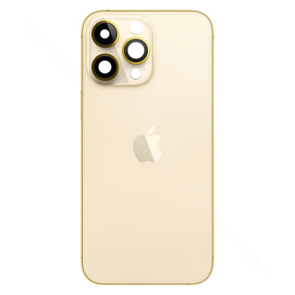 Back Battery Middle Cover Lens Apple iPhone 14 Pro gold OEM