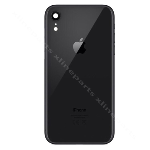 Πίσω μπαταρία μεσαία κάλυμμα φακό Apple iPhone XR Black OEM