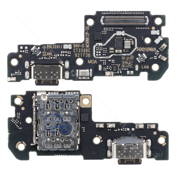 Мини-плата с разъемом для зарядного устройства Xiaomi Poco X5 Pro 5G (оригинал)