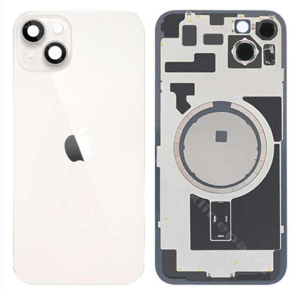Задняя крышка аккумуляторного отсека Magsafe Apple iPhone 14 starlight OEM
