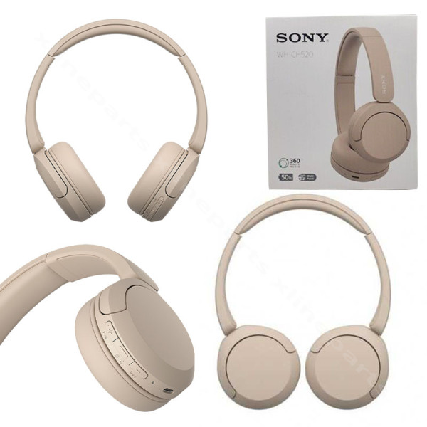 Ακουστικά Sony WH-CH520 Wireless μπεζ