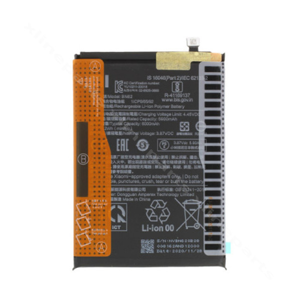 Battery Xiaomi Redmi 9T/ Poco M3 4G 6000mAh (BN62) (Original)*