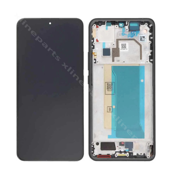LCD Complete Frame Xiaomi 13T 5G/ 13T Pro 5G black (Original)