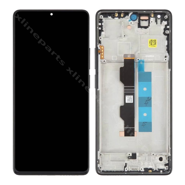LCD Complete Frame Xiaomi Redmi Note 13 Pro 4G/ Poco M6 Pro 4G black (Original)