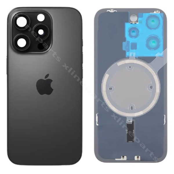 Back Battery Cover Lens Magsafe Apple iPhone 16 Pro black OEM*