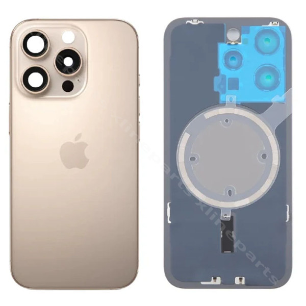 Back Battery Cover Lens Magsafe Apple iPhone 16 Pro desert OEM