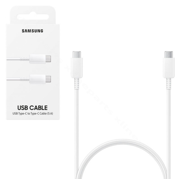 Cable USB-C to USB-C Samsung 5A 100W 1m white