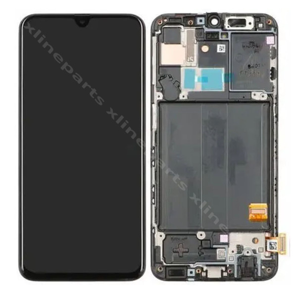 LCD Complete Frame Samsung A40 A405 black Refurb