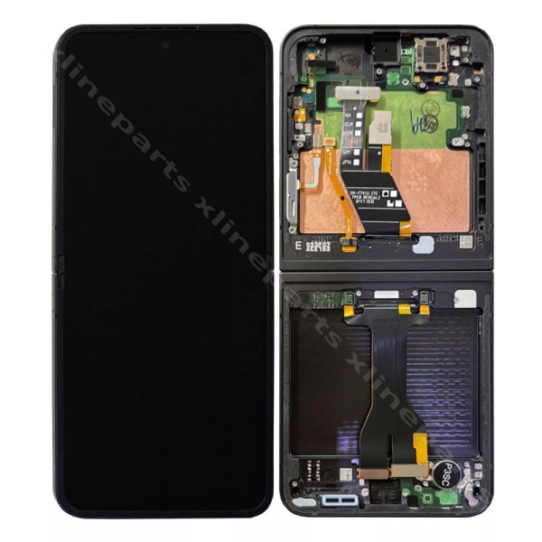 LCD Complete Frame Samsung Z Flip6 F741 Inner black (Original)