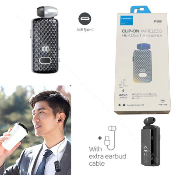 Earphone Fineblue F588 Wireless gray