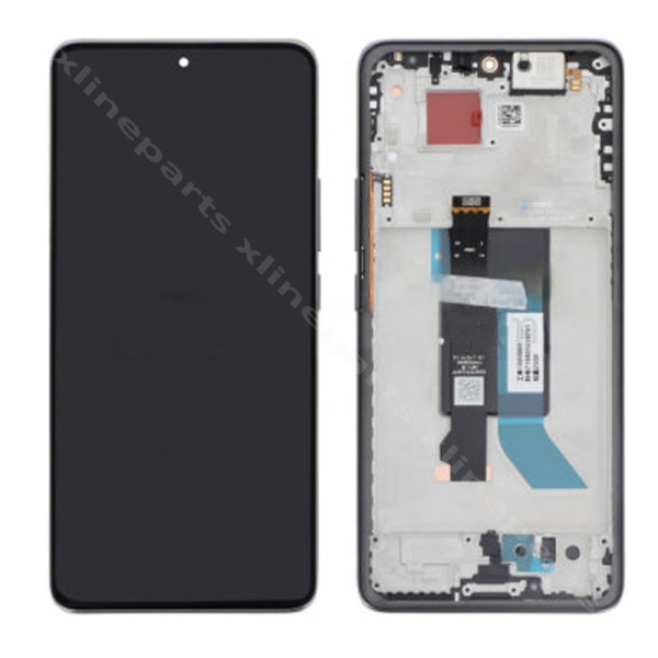 LCD Complete Frame Xiaomi Poco X7 5G black (Original)