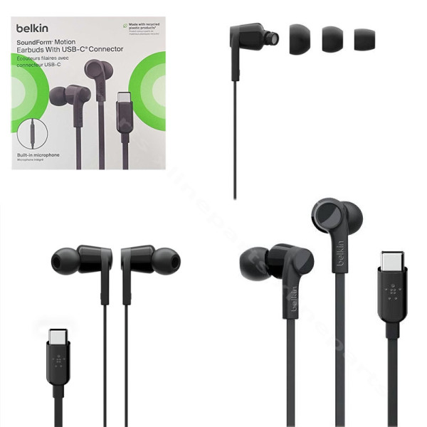 Earphone Belkin RockStar SoundForm USB-C black