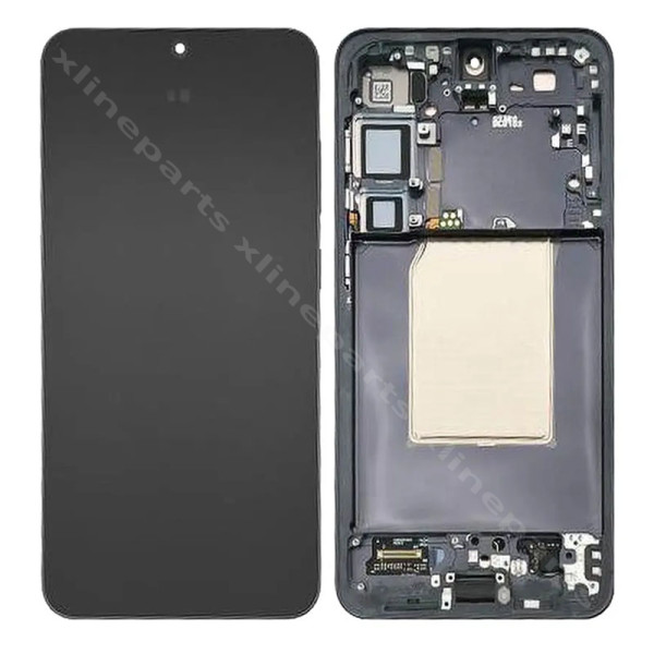 LCD Complete Frame Samsung S25 Plus S936 Blue Black (оригинал)