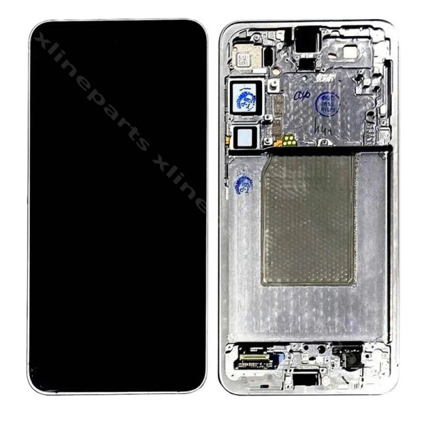 LCD Complete Frame Samsung S25 Plus S936 Silver Shadow (оригинал)