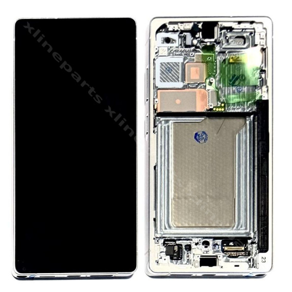 LCD Complete рама Samsung S25 Ultra S938 Silver/ Blue/ White (оригинал)