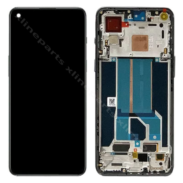 LCD Complete Frame OnePlus Nord 2T black OLED