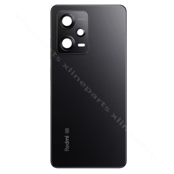 Back Battery Cover Lens Xiaomi Redmi Note 12 Pro 5G black