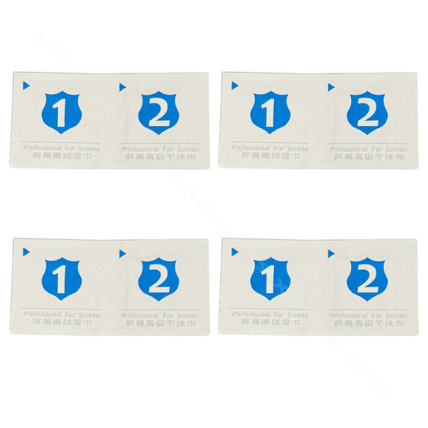 Screen Cleaner Wipes (Wet Dry) 4 Pcs