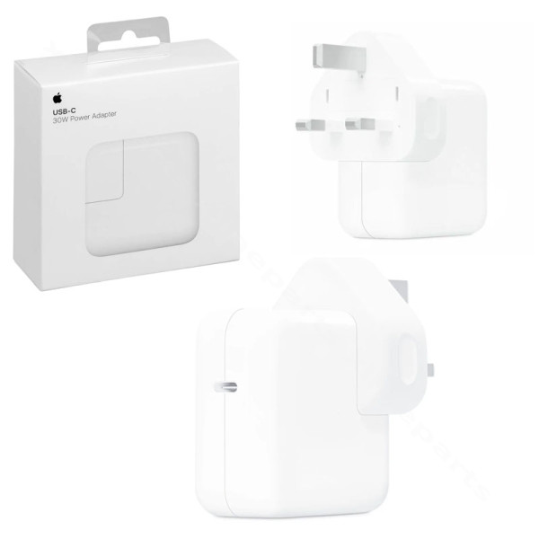 Charger USB-C Apple 30W UK white