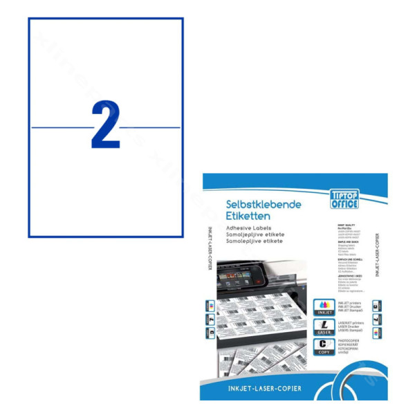 Top Stick Labels 210mmx148mm