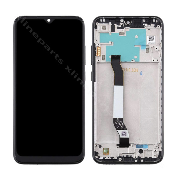 LCD Complete Frame Xiaomi Redmi Note 8 black (Original)