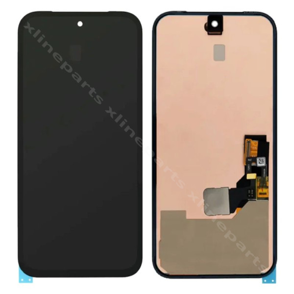 LCD Complete Frame Google Pixel 8A black (Original)