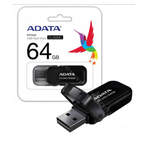 Pen Drive Adata Uv240 USB 2.0 64GB black