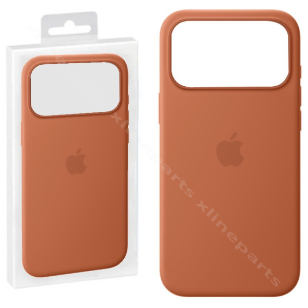 Back Case Silicone Magsafe Apple iPhone 17 Pro Max terra cotta (Original)