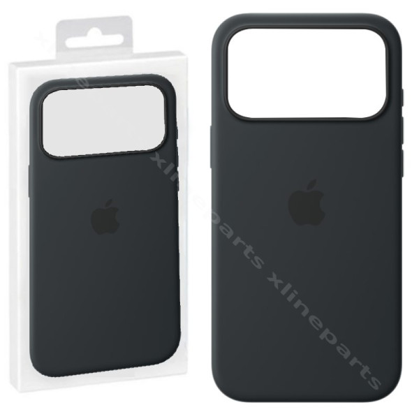 Back Case Silicone Magsafe Apple iPhone 17 Pro black (Original)