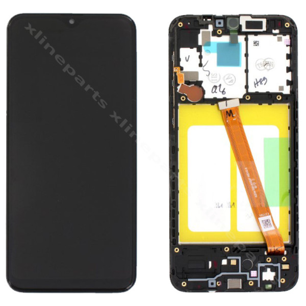 LCD Complete Frame Samsung A20e A202 black OEM