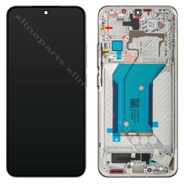 LCD Complete Frame Xiaomi 14 5G white (Original)