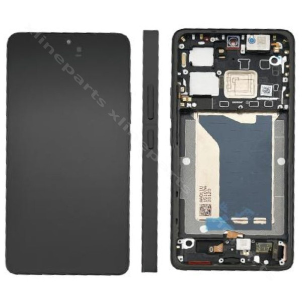 LCD Complete Frame Xiaomi Poco F7 5G black (Original)