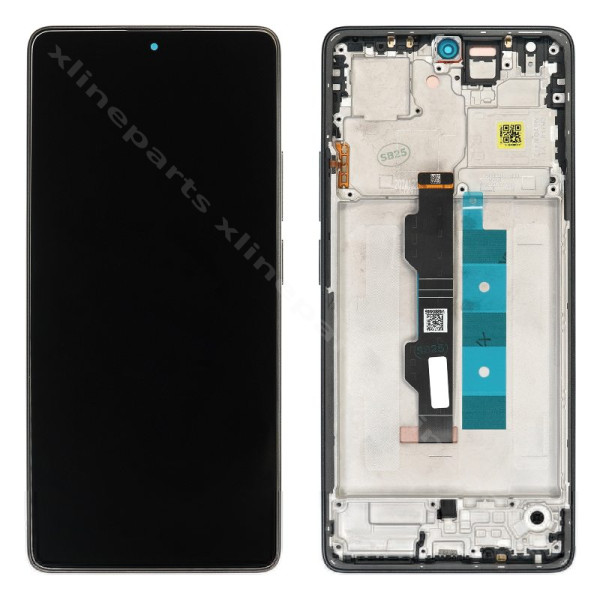 LCD Complete Frame Xiaomi Redmi Note 14S 4G black (Original)