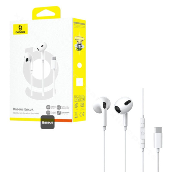 Earphone Baseus CZ19 USB-C white