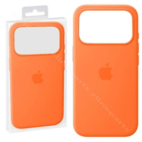 Back Case Silicone Magsafe Apple iPhone 17 Pro orange (Original)