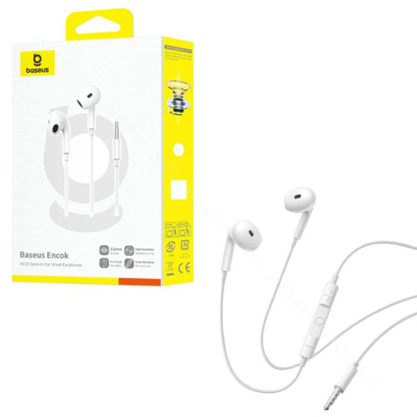 Earphone Baseus HZ19 3.5mm white